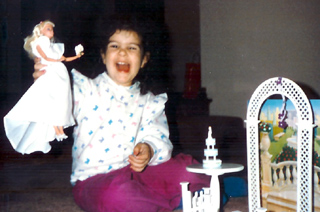 Alison with Barbie