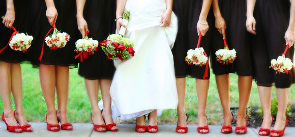 colorful-shoes-peeking-through-wedding-dresses!