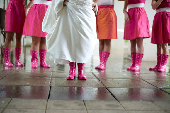 rainy day wedding