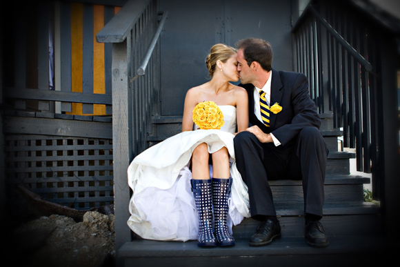 rainy day wedding