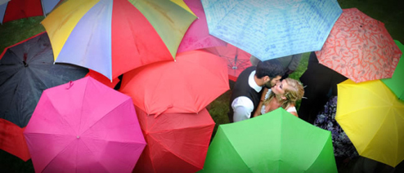 rainy day wedding